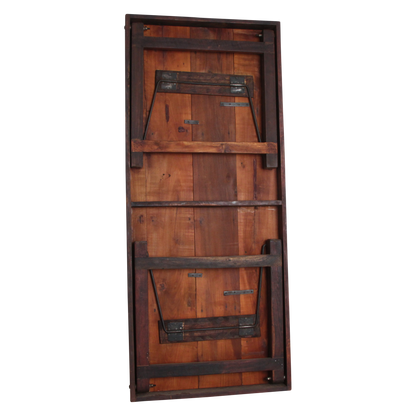Raw Materials Inklapbare Vintage Eettafel Xl - Gerecycled Hout - 190x80cm - KwaliteitWonen.nl