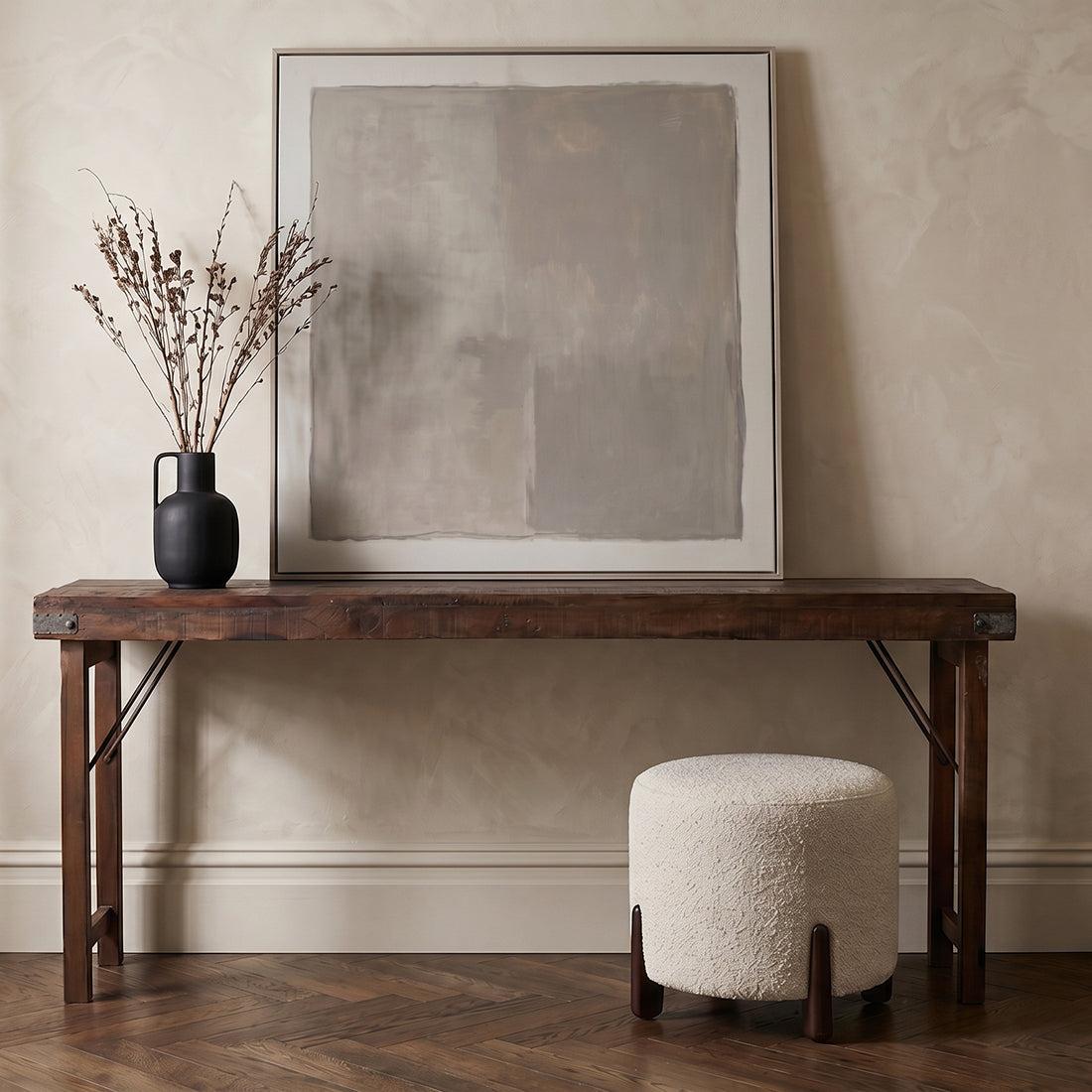 Raw Materials Inklapbare Wandtafel Bruin - 165x40cm - KwaliteitWonen.nl