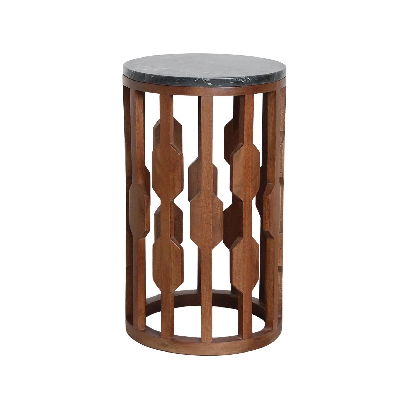 Raw Materials Lampung Marmeren Bijzettafel - Zwart-Kwaliteitwonen.nl