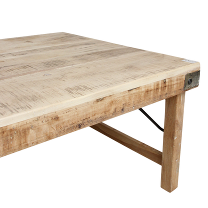 Raw Materials Limewash Inklapbare Salontafel - 120x75cm - KwaliteitWonen.nl
