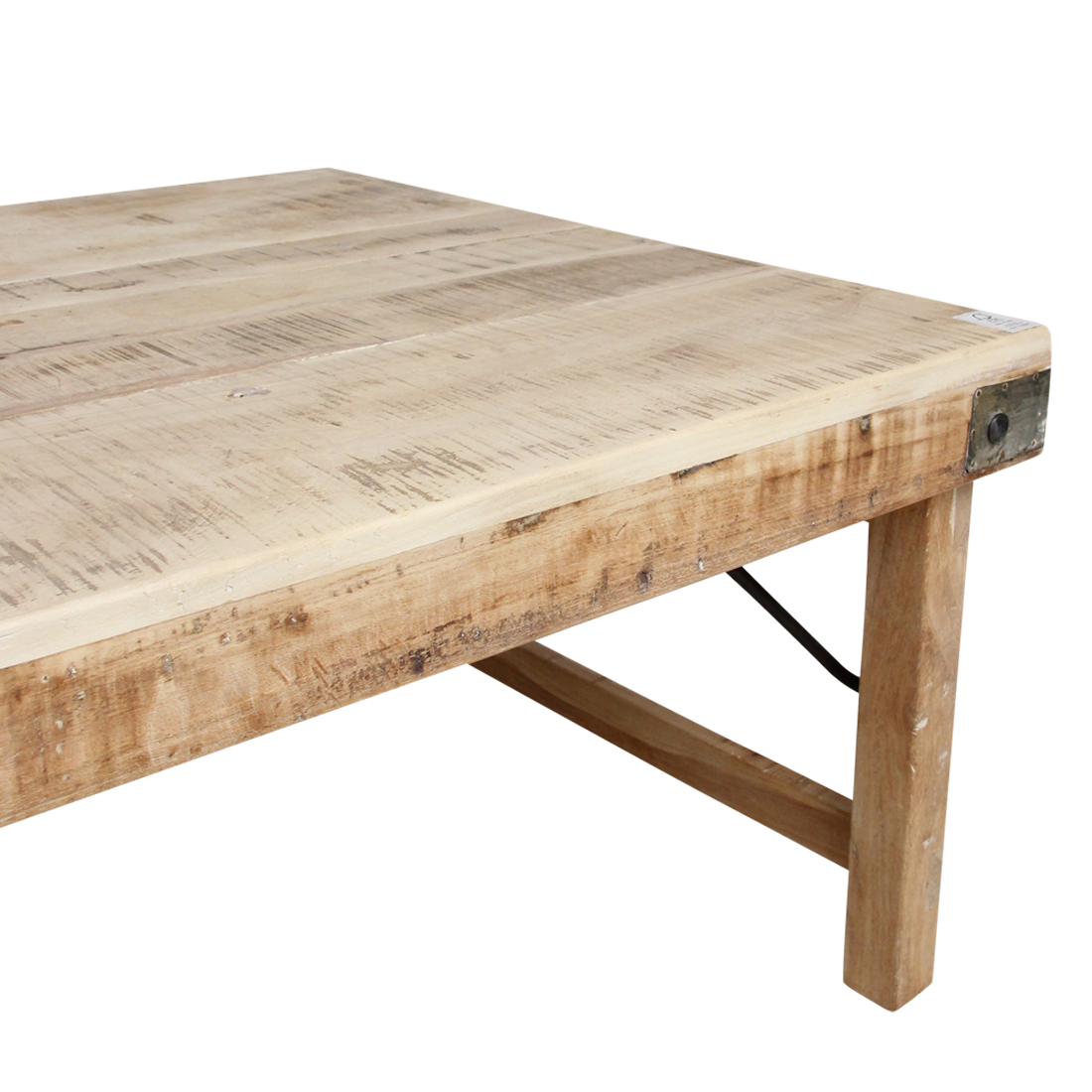 Raw Materials Limewash Inklapbare Salontafel - 120x75cm - KwaliteitWonen.nl
