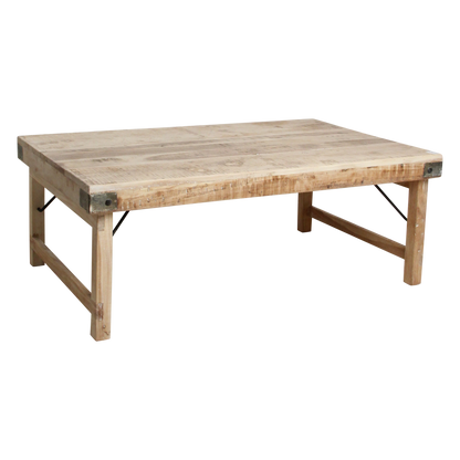 Raw Materials Limewash Inklapbare Salontafel - 120x75cm - KwaliteitWonen.nl
