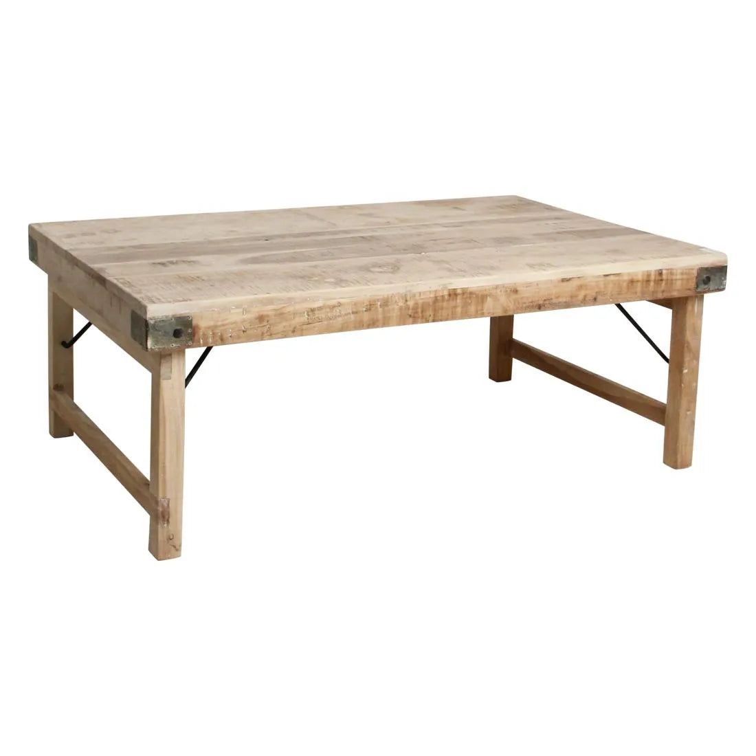 Raw Materials Limewash Inklapbare Salontafel - 120x75cm - KwaliteitWonen.nl