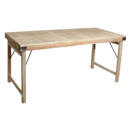 Raw Materials Limewash Opklapbare Eettafel - 165x75cm - KwaliteitWonen.nl