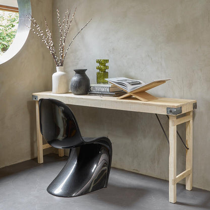 Raw Materials Limewash Opklapbare Wandtafel - 170x40x76cm - KwaliteitWonen.nl