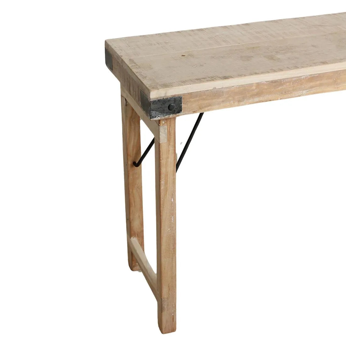Raw Materials Limewash Opklapbare Wandtafel - 170x40x76cm - KwaliteitWonen.nl