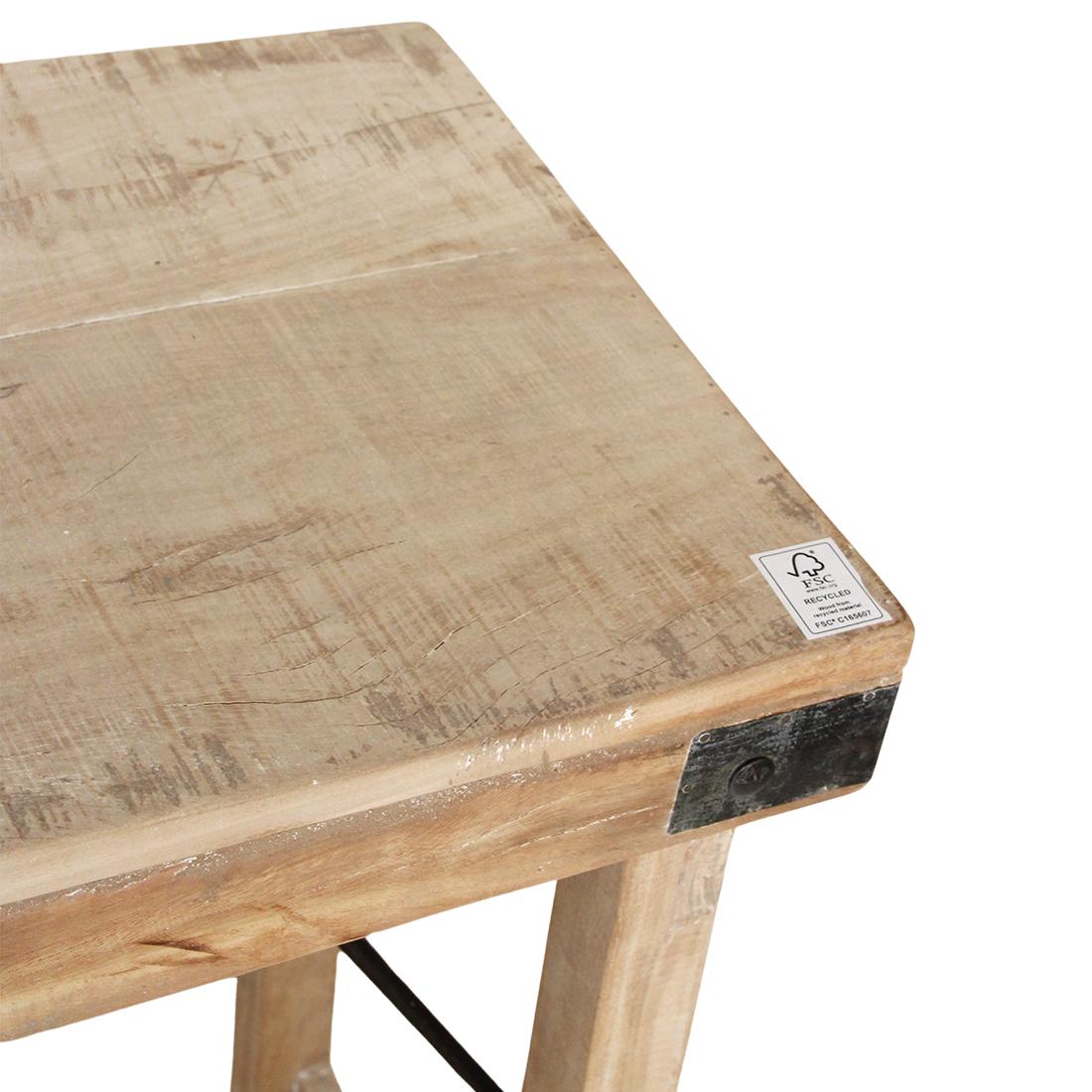Raw Materials Limewash Opklapbare Wandtafel - 170x40x76cm - KwaliteitWonen.nl