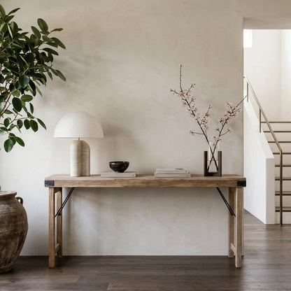 Raw Materials Limewash Opklapbare Wandtafel - 170x40x76cm - KwaliteitWonen.nl