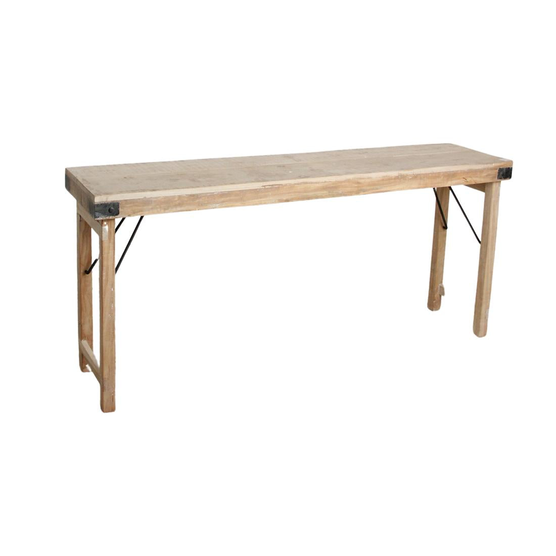 Raw Materials Limewash Opklapbare Wandtafel - 170x40x76cm - KwaliteitWonen.nl