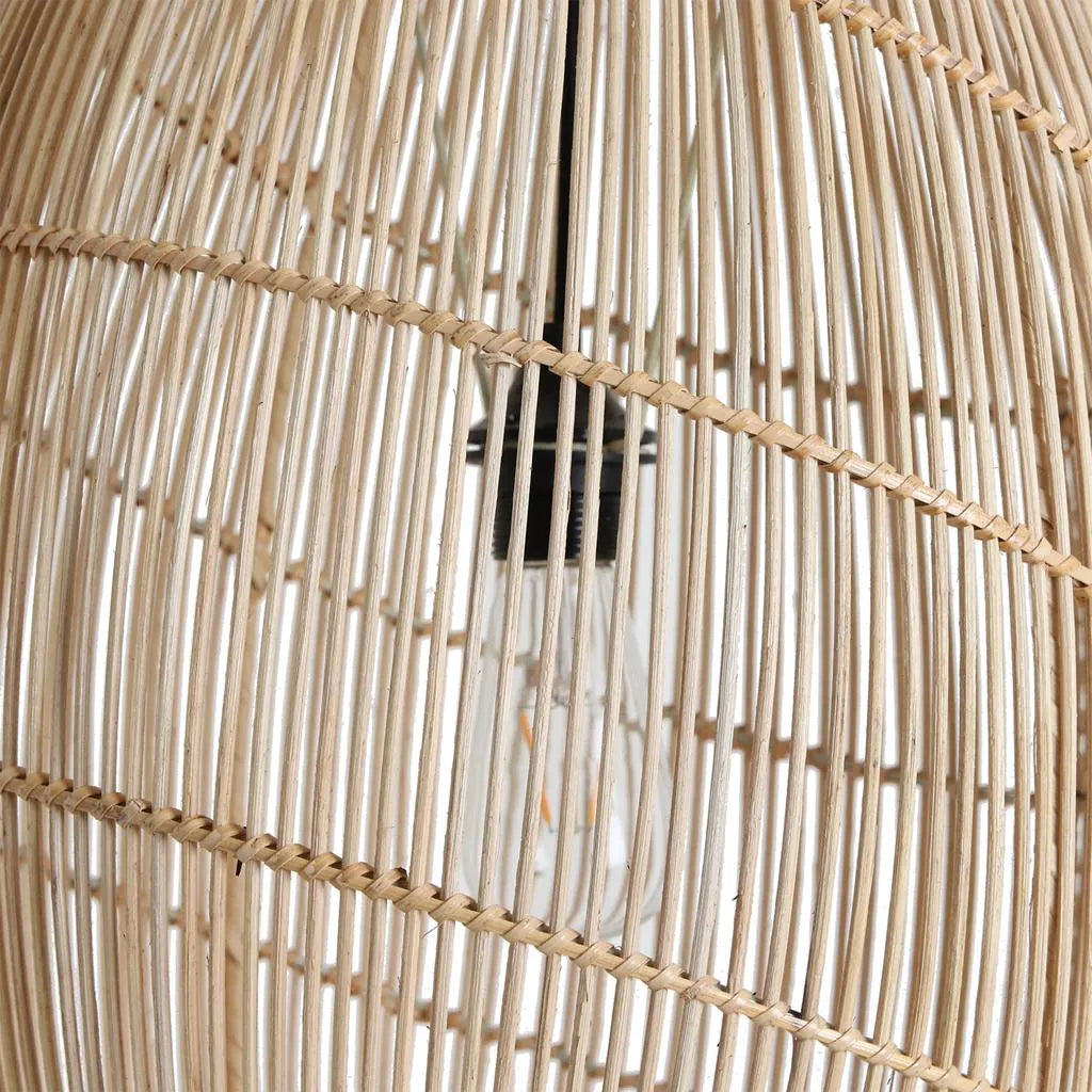 Raw Materials Luna Rotan Hanglamp Halo - Ø 40x60 Cm - KwaliteitWonen.nl