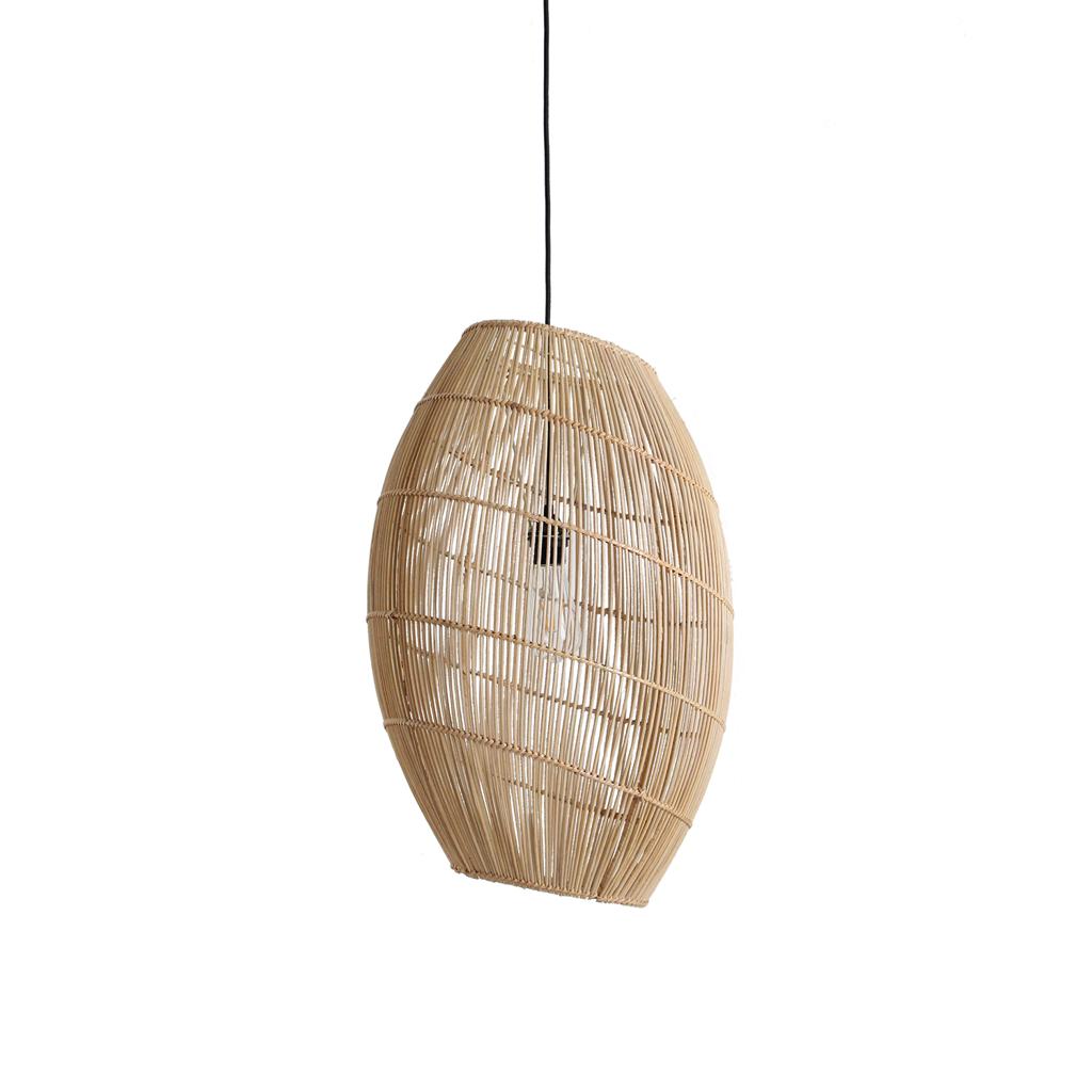 Raw Materials Luna Rotan Hanglamp Halo - Ø 40x60 Cm-Kwaliteitwonen.nl