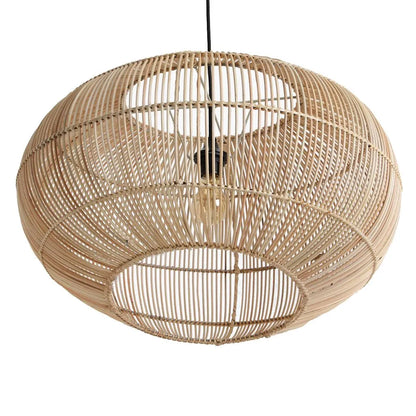Raw Materials Luna Rotan Hanglamp Orbit -Ø 62x37 Cm - KwaliteitWonen.nl