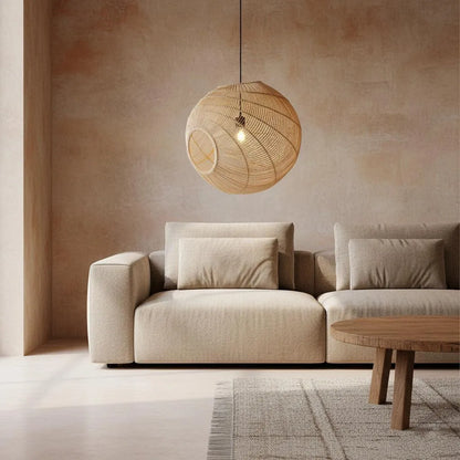 Raw Materials Luna Rotan Hanglamp Sphere - 50x52x50 Cm - KwaliteitWonen.nl