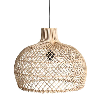 Raw Materials Maze Rotan Hanglamp Naturel - Ø 42x36 Cm - KwaliteitWonen.nl