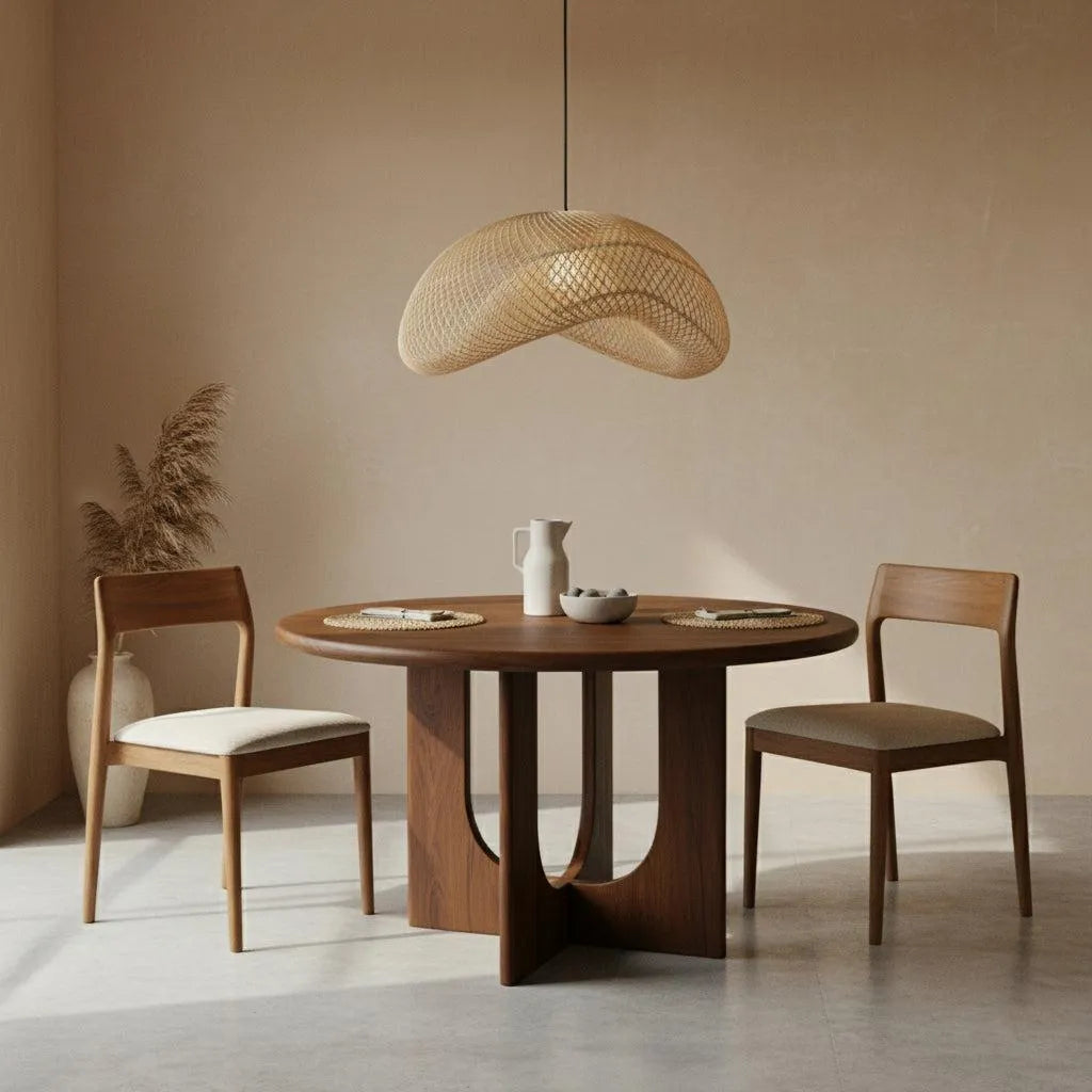 Raw Materials Maze Rotan Hanglamp Organisch Xl - Ø 75x31 Cm - KwaliteitWonen.nl