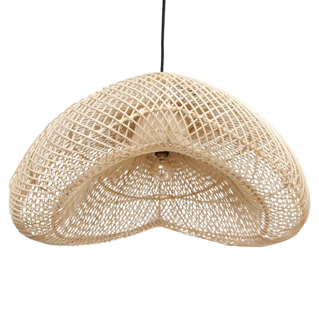 Raw Materials Maze Rotan Hanglamp Organisch Xl - Ø 75x31 Cm - KwaliteitWonen.nl