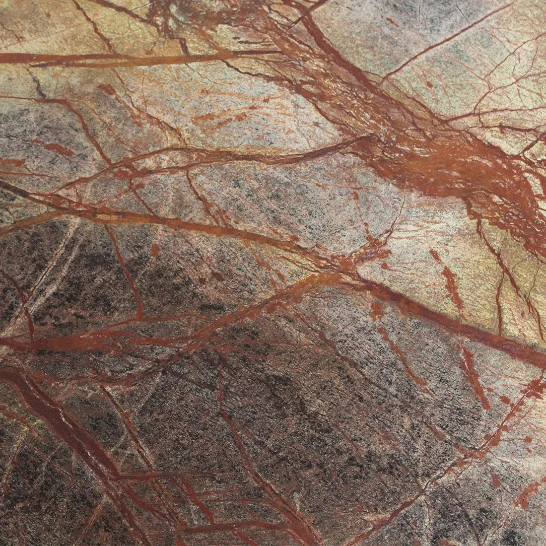 Raw Materials Ovale Marmeren Salontafel Bizar Bruin 120x60cm - KwaliteitWonen.nl
