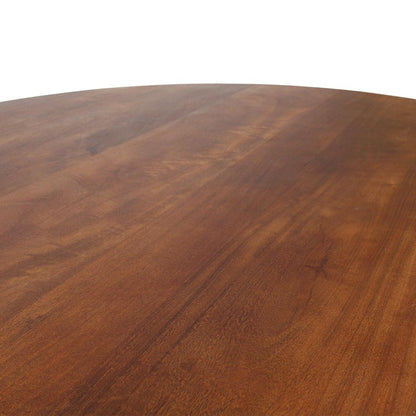 Raw Materials Ronde Mangohouten Eettafel Bullnose - Ø 120cm - KwaliteitWonen.nl