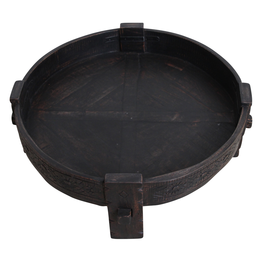 Raw Materials Salontafel Chakki Rond 73cm Gerecycled Hout - KwaliteitWonen.nl