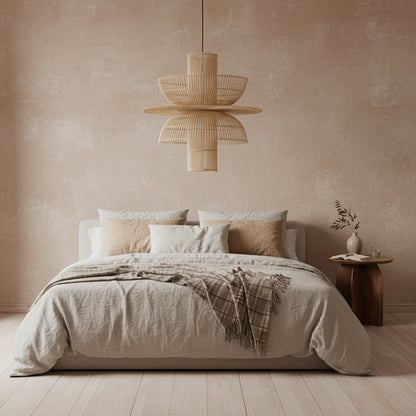 Raw Materials Saturn Rotan Hanglamp - Ø 65x63 Cm - KwaliteitWonen.nl