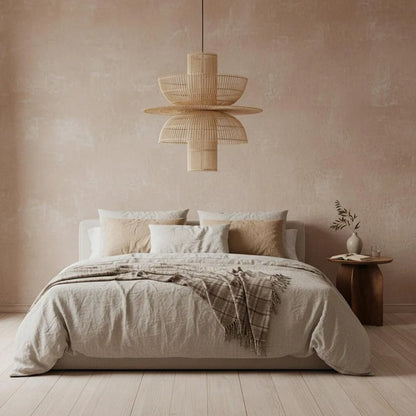 Raw Materials Saturn Rotan Hanglamp - Ø 65x63 Cm - KwaliteitWonen.nl