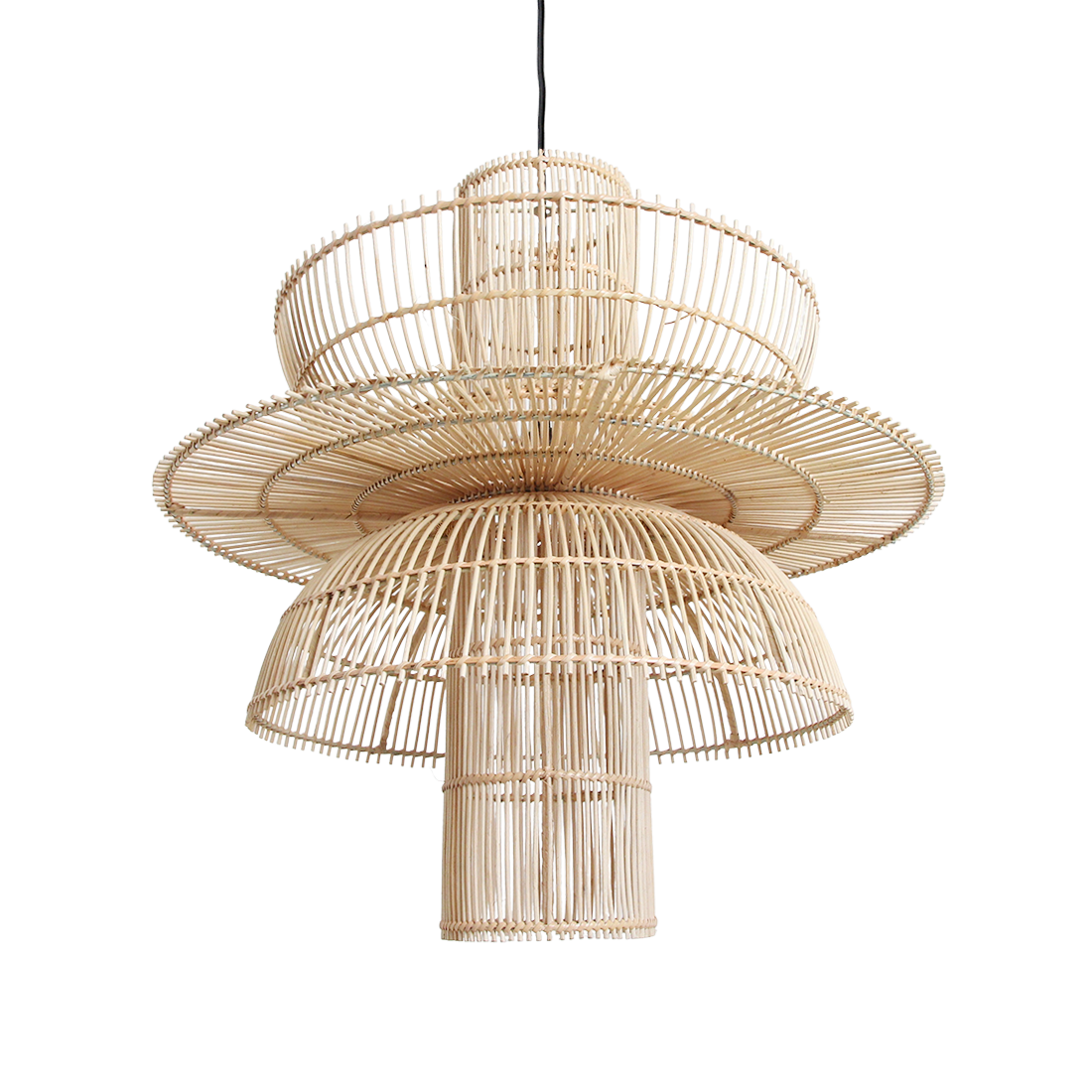 Raw Materials Saturn Rotan Hanglamp - Ø 65x63 Cm - KwaliteitWonen.nl