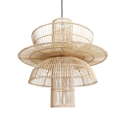 Raw Materials Saturn Rotan Hanglamp - Ø 65x63 Cm - KwaliteitWonen.nl