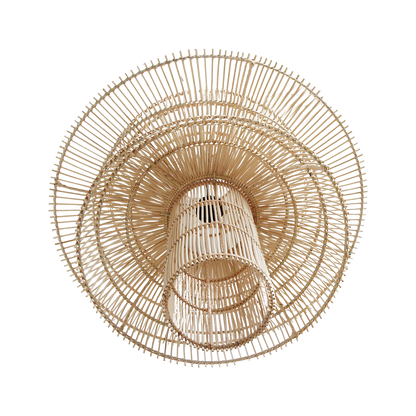 Raw Materials Saturn Rotan Hanglamp - Ø 65x63 Cm - KwaliteitWonen.nl