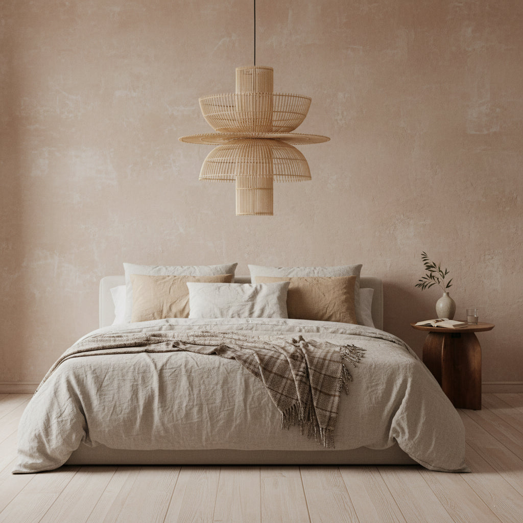 Raw Materials Saturn Rotan Hanglamp - Ø 65x63 Cm - KwaliteitWonen.nl