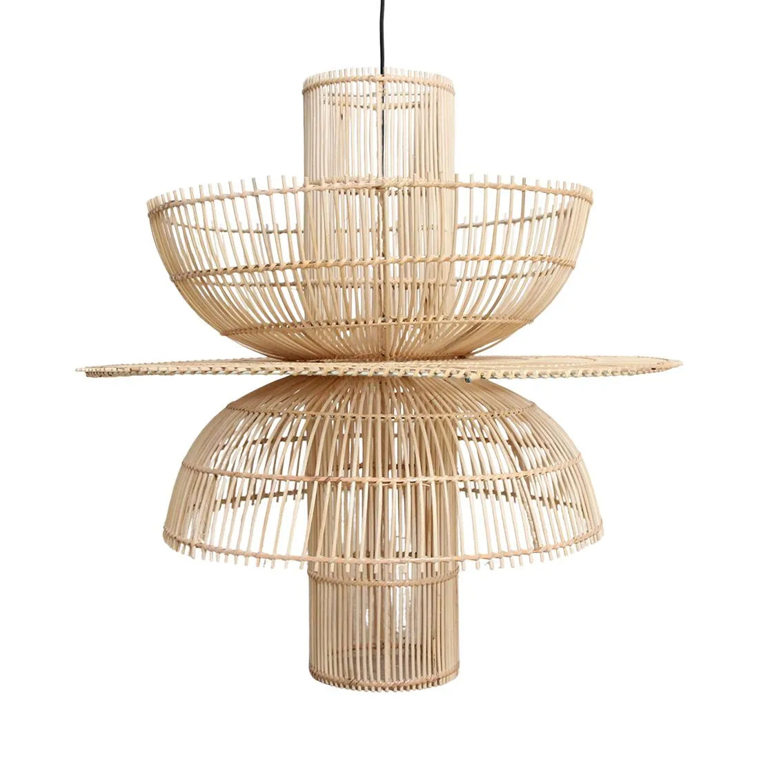 Raw Materials Saturn Rotan Hanglamp - Ø 65x63 Cm - KwaliteitWonen.nl