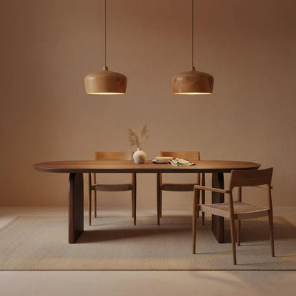 Raw Materials Sirocco Teak Houten Hanglamp Dome - Ø 30x20 Cm - KwaliteitWonen.nl
