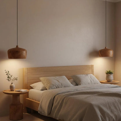 Raw Materials Sirocco Teak Houten Hanglamp Dome - Ø 30x20 Cm - KwaliteitWonen.nl