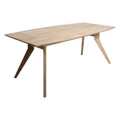 Raw Materials Studio Teakhouten Eettafel - 200x100cm - KwaliteitWonen.nl
