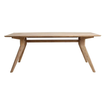 Raw Materials Studio Teakhouten Eettafel - 200x100cm - KwaliteitWonen.nl
