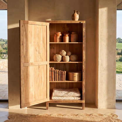 Raw Materials Wandkast Farmwood 1-deurs Kast Hout - KwaliteitWonen.nl