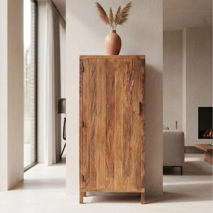 Raw Materials Wandkast Farmwood 1-deurs Kast Hout - KwaliteitWonen.nl