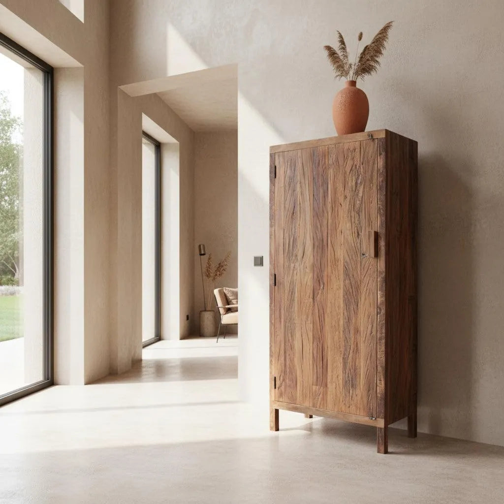 Raw Materials Wandkast Farmwood 1-deurs Kast Hout - KwaliteitWonen.nl