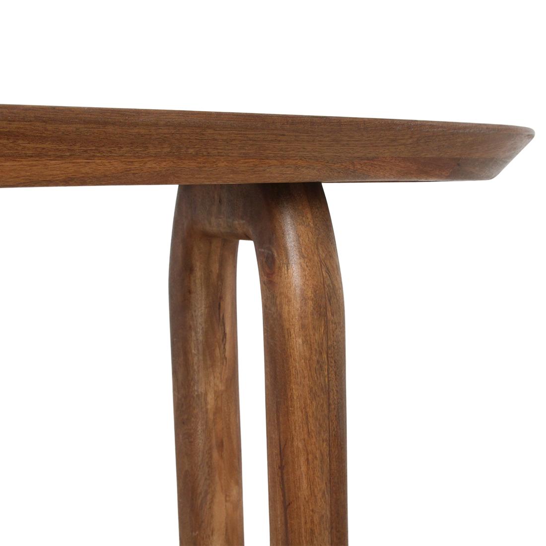 Raw Materials Wandtafel Bullnose 140x35cm Mangohout Bruin - KwaliteitWonen.nl