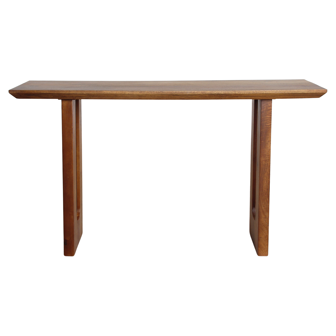 Raw Materials Wandtafel Bullnose Chamfered mangohout 140cm - KwaliteitWonen.nl