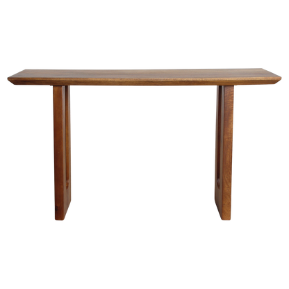 Raw Materials Wandtafel Bullnose Chamfered mangohout 140cm - KwaliteitWonen.nl