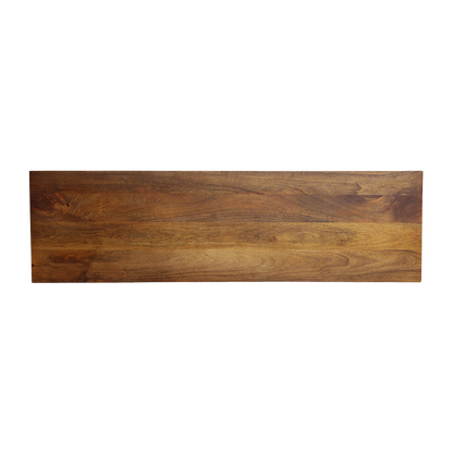Raw Materials Wandtafel Bullnose Chamfered mangohout 140cm - KwaliteitWonen.nl