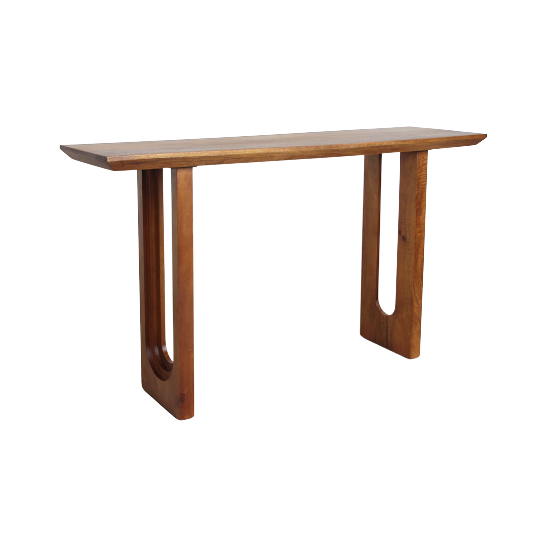 Raw Materials Wandtafel Bullnose Chamfered mangohout 140cm - KwaliteitWonen.nl