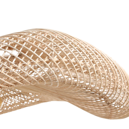 Raw Materials Wave Rotan Hanglamp Xl - Ø90x22 Cm - KwaliteitWonen.nl