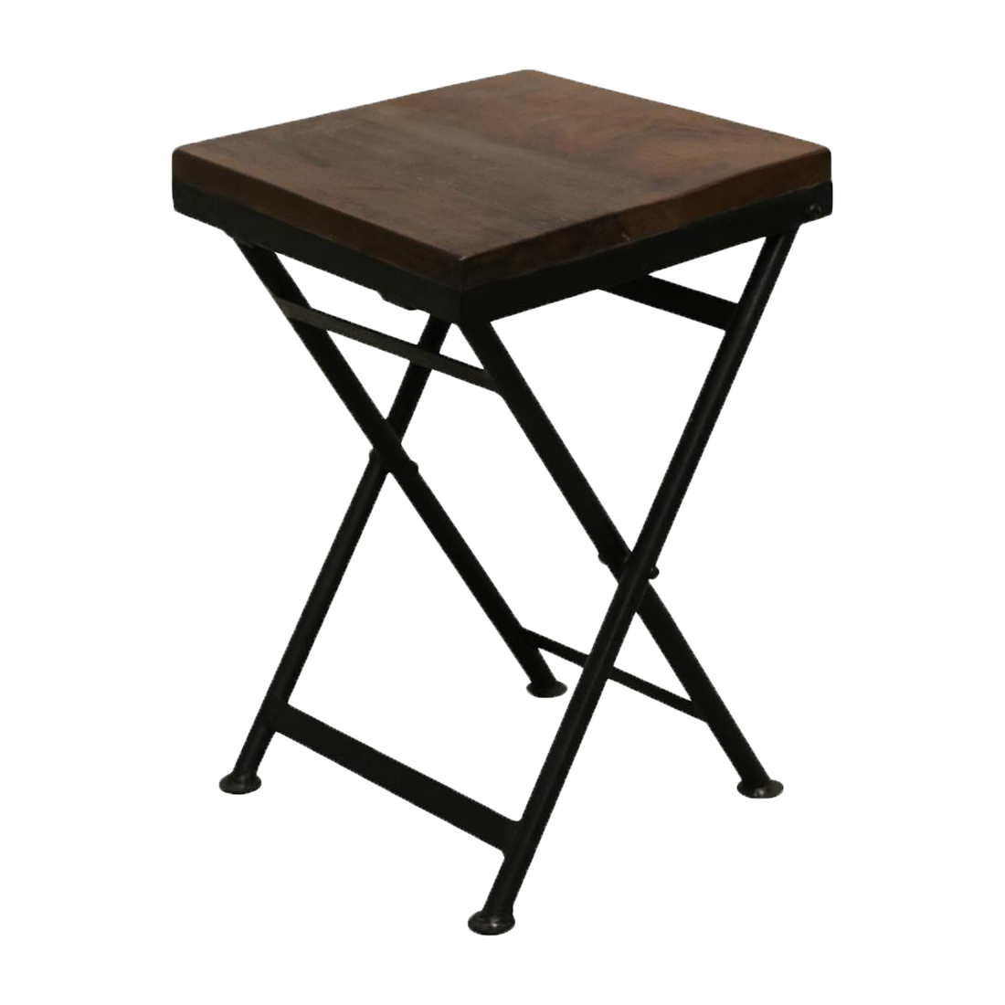 Raw Materials Inklapbare Kruk Factory 30x30cm Gerecycled Hout