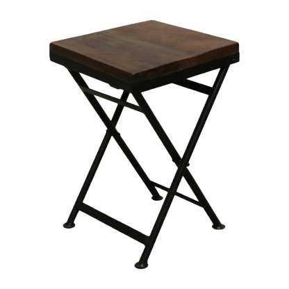 Raw Materials Inklapbare Kruk Factory 30x30cm Gerecycled Hout