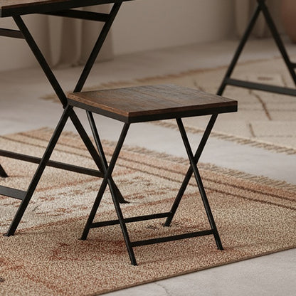 Raw Materials Inklapbare Kruk Factory 30x30cm Gerecycled Hout