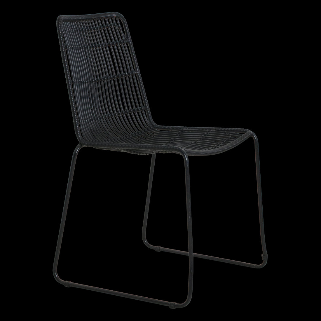 Raw Materials Jane Zwarte Tuinstoel (Set Van 2)