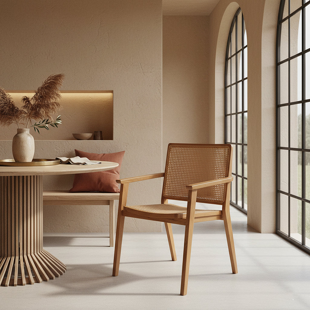 Raw Materials Nova Teak Eetkamerstoel Met Armleuning (Set Van 2)