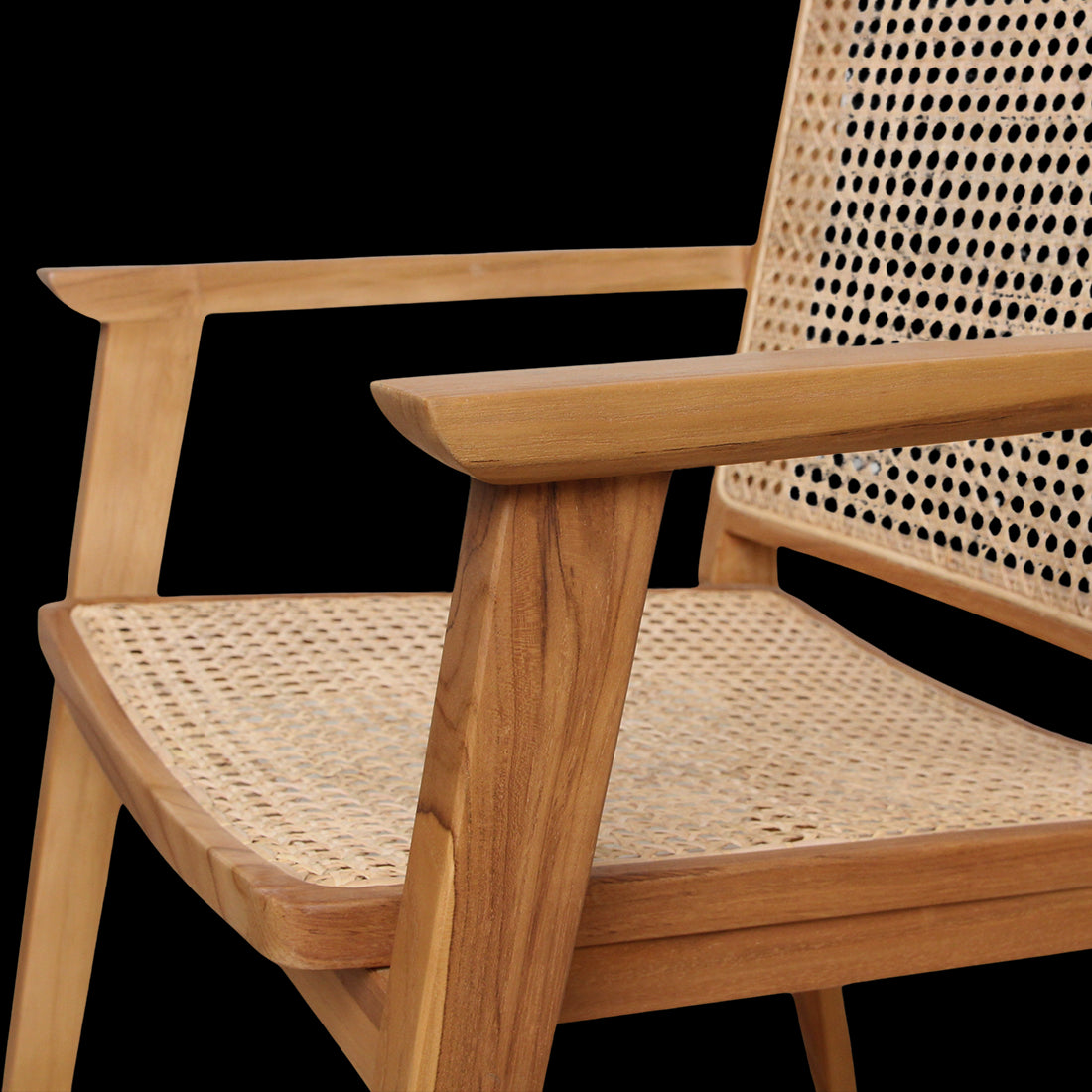 Raw Materials Nova Teak Eetkamerstoel Met Armleuning (Set Van 2)