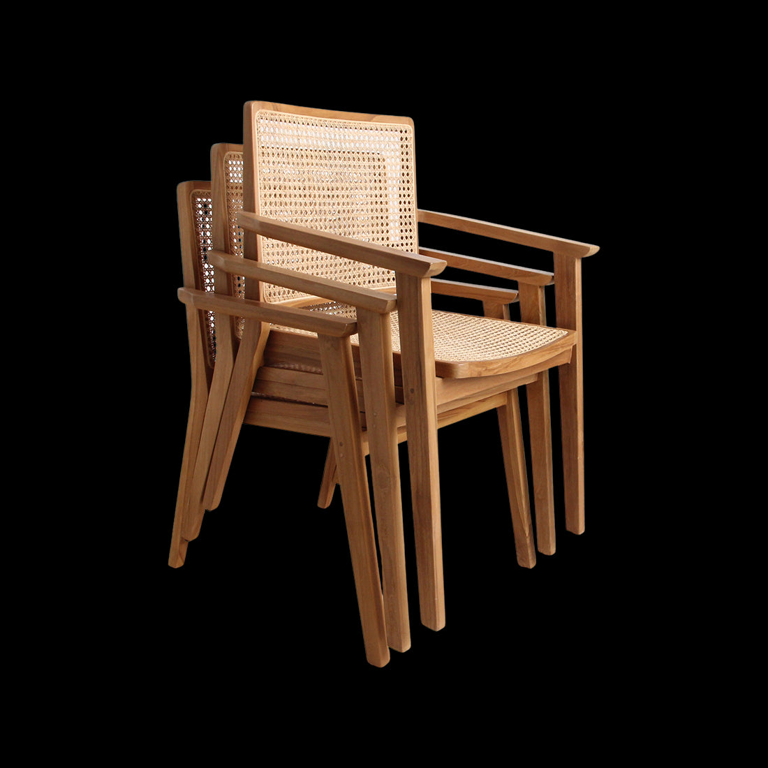 Raw Materials Nova Teak Eetkamerstoel Met Armleuning (Set Van 2)